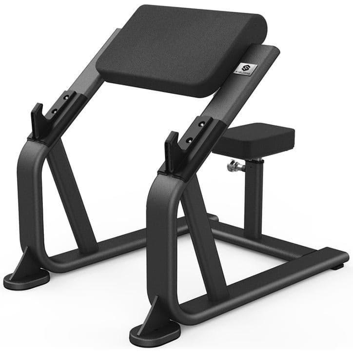 Skelcore Black Preacher Curl Bench