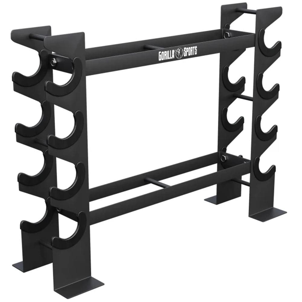 Gorilla Sports Käsipainoteline 300 kg:lle ja 8 käsipainoparille