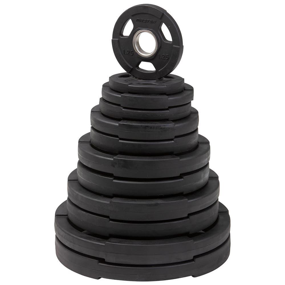 Master Fitness Painosetti Fitness Deluxe 115 kg, Levypainot Kumipäällyste
