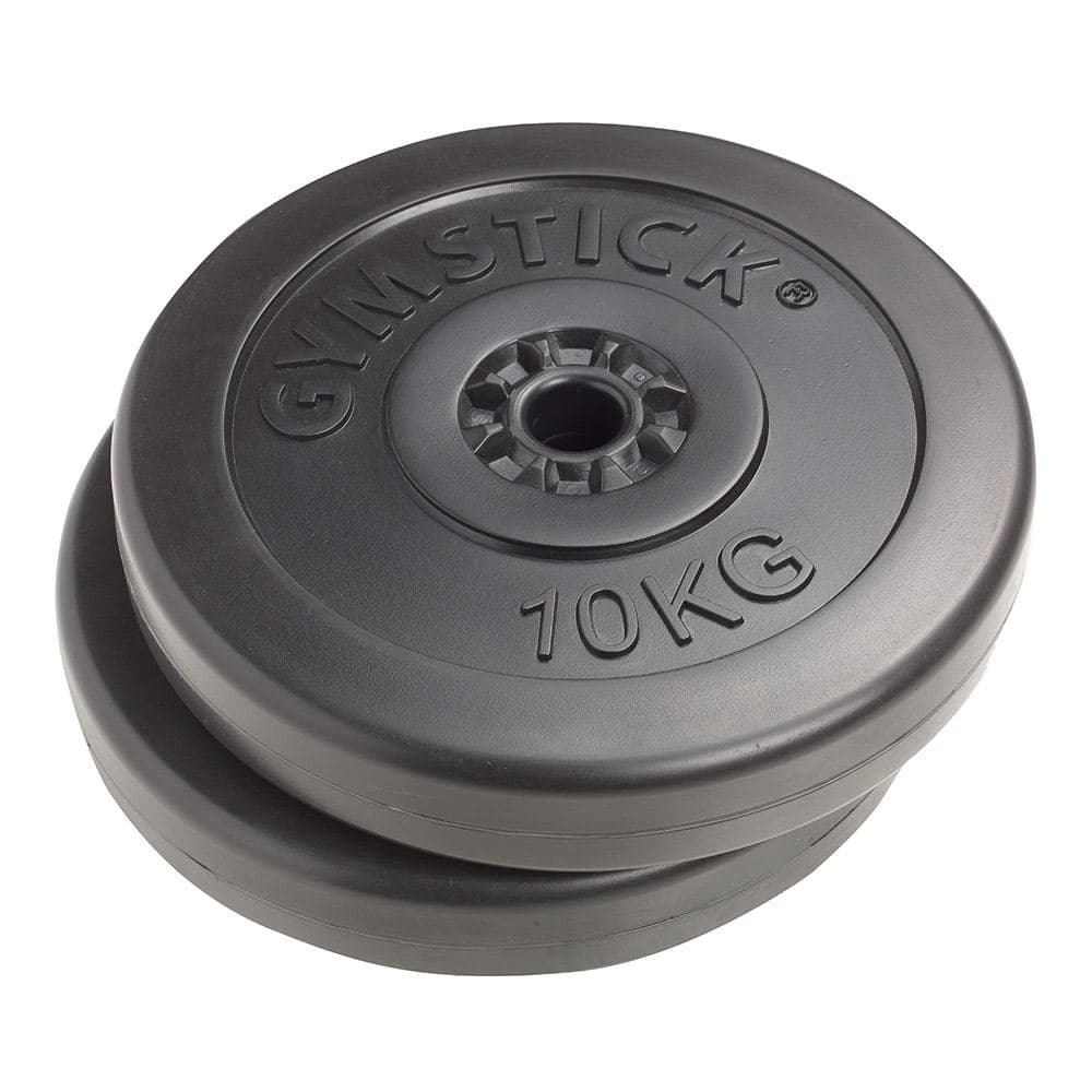 Gymstick Painolevy 2x10 kg Vinyyli, Levypainot Kumipäällyste