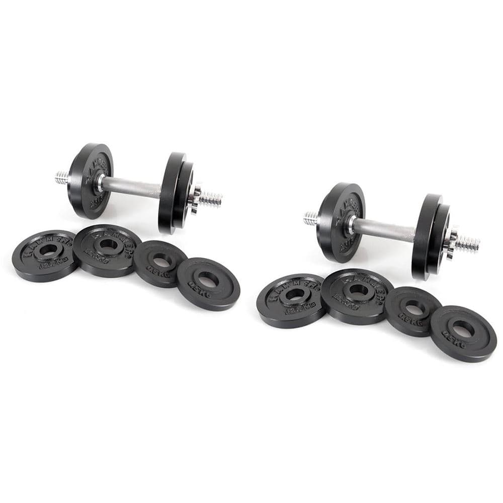 Hammer Sport Käsipainosetti Musta 30kg (2x tuote 6721), Käsipainosetit