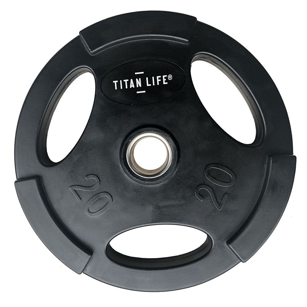 Titan LIFE Weight Disc Rubber. Ø50mm. Black, Levypainot Kumipäällyste