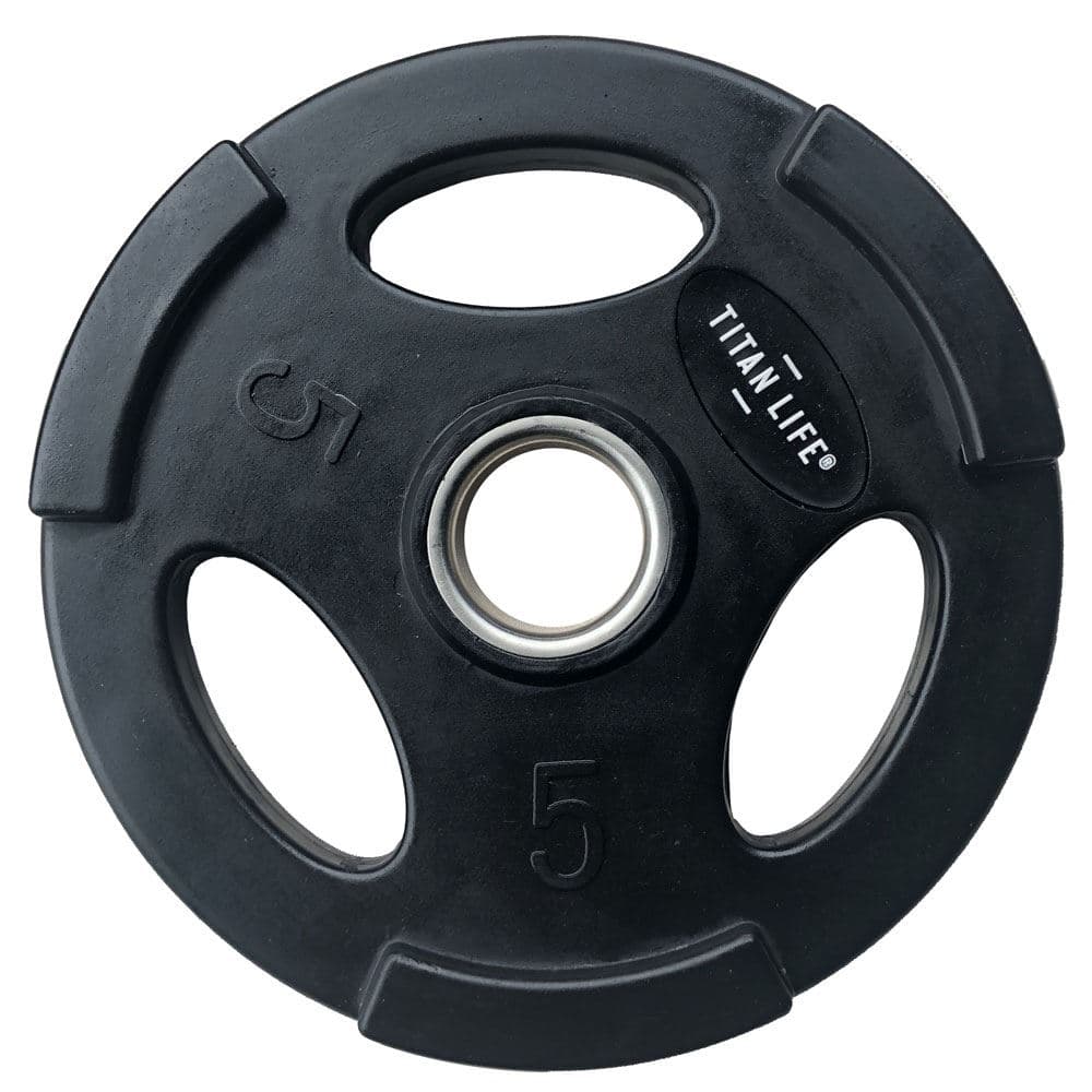 Titan LIFE Weight Disc Rubber. Ø50mm. Black, Levypainot Kumipäällyste