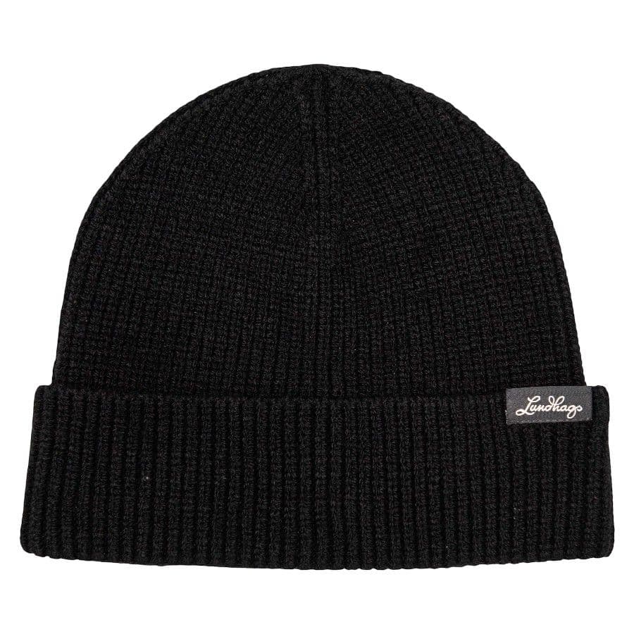 Lundhags Core Ribbed Beanie, pipo, musta