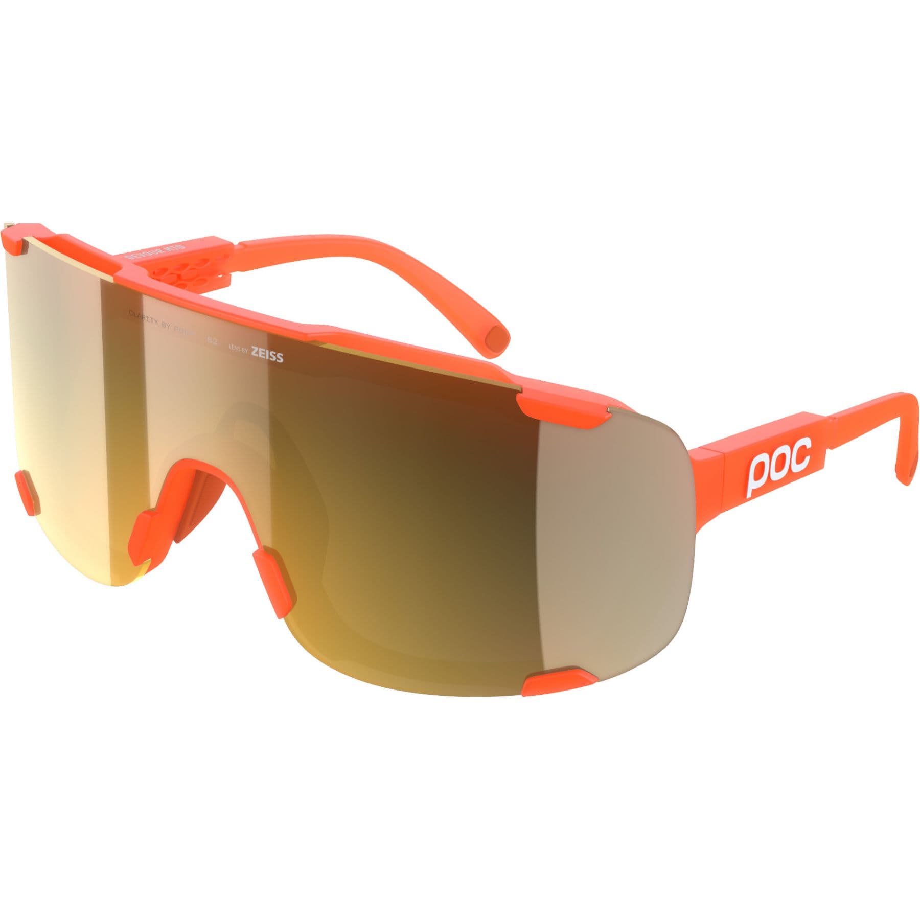 POC Devour Mid, aurinkolasit, fluorescent orange translucent