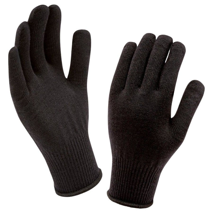 Sealskinz Solo Merino Glove, hanskat, musta