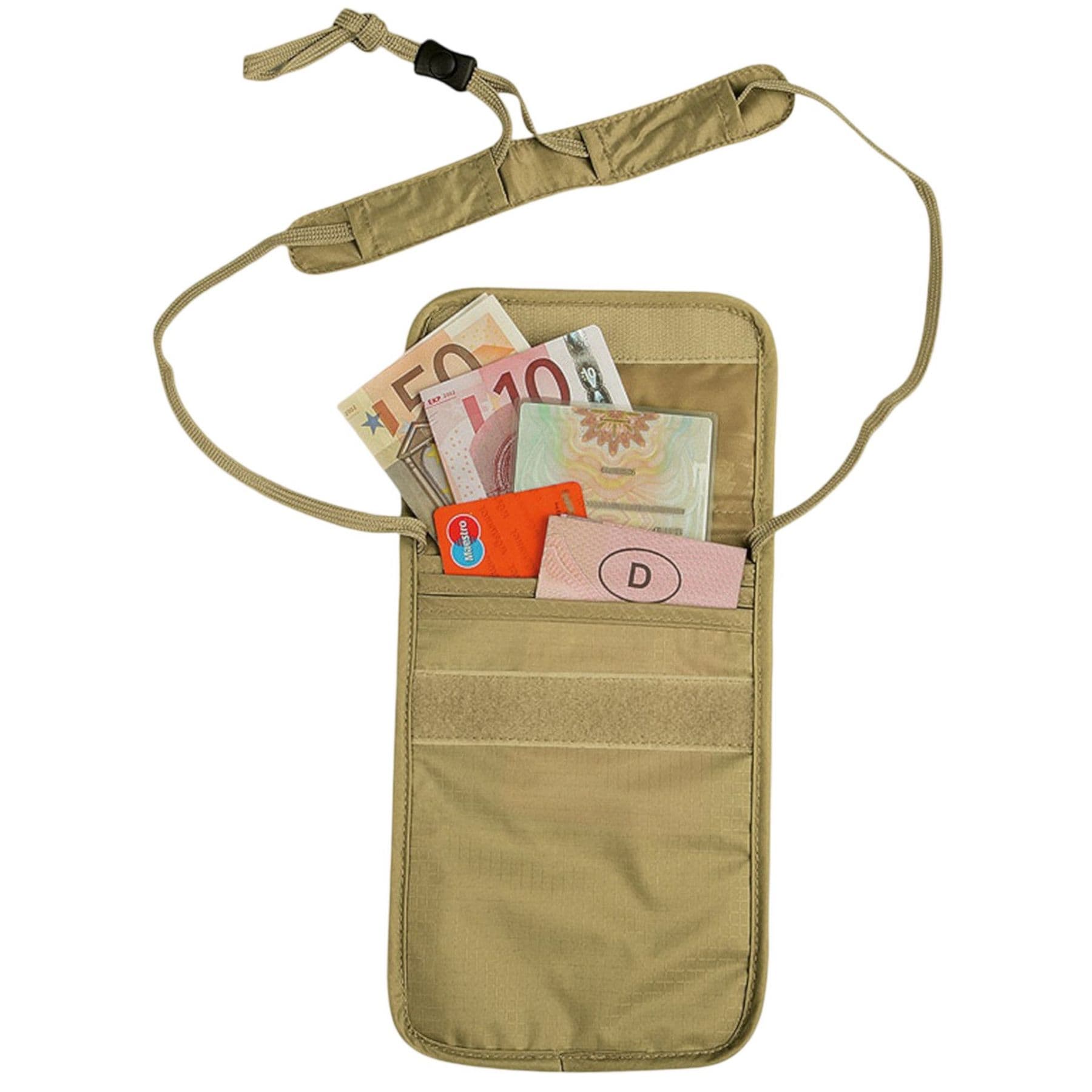 Tatonka Skin Folded Neck Pouch, rahapussi, beige
