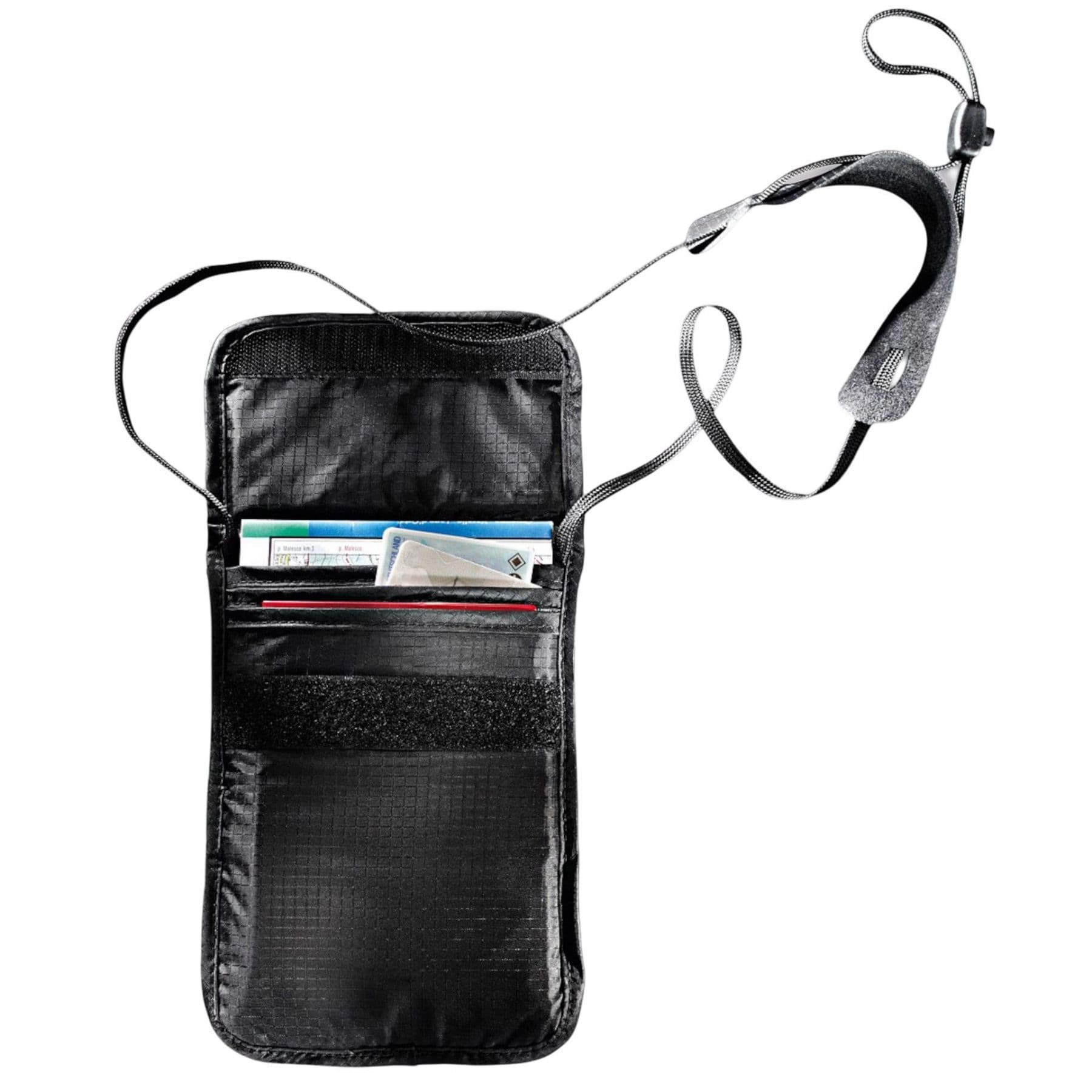 Tatonka Skin Folded Neck Pouch, rahapussi, musta