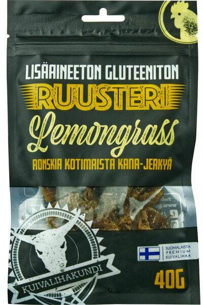 Kuivalihakundi Ruusteri Lemongrass 40g retkiruoka ja urheiluravinne