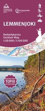 Karttakauppa Lemmenjoki retkeilykartta, suomi