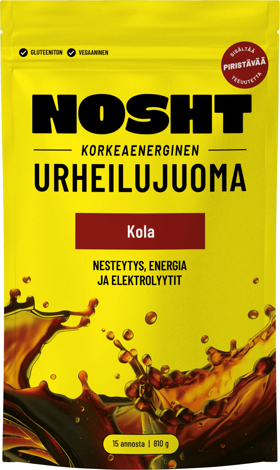Nosht Korkeaenerginen Urheilujuoma Kola 810g urheilujuomajauhe