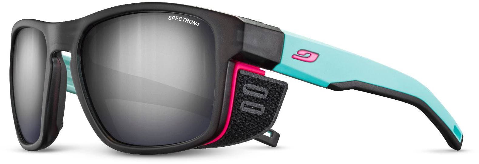 Julbo Shield M Matt Translucent Black/Light blue/Pink aurinkolasit