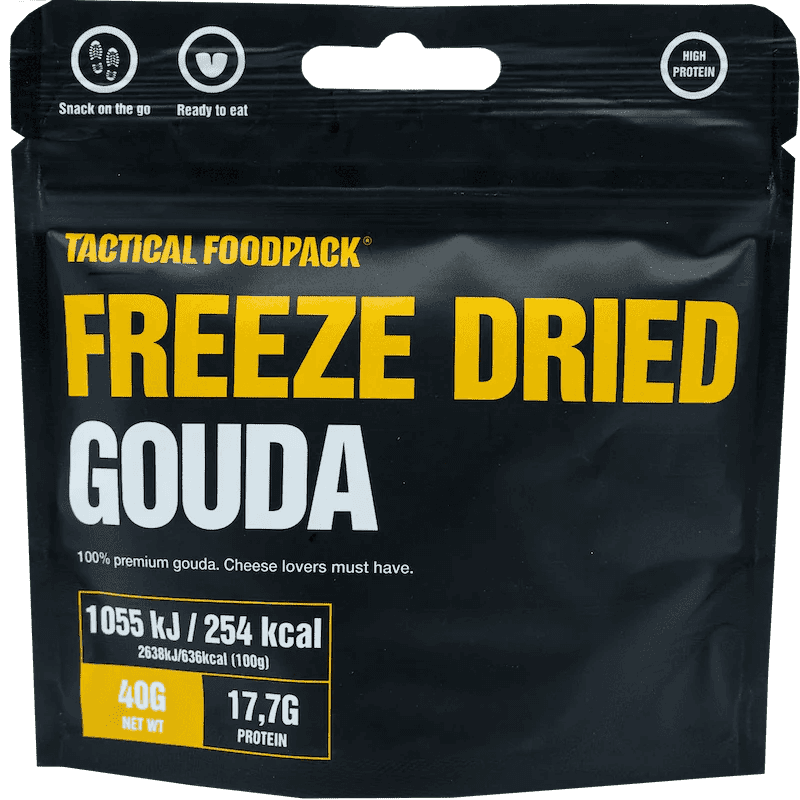 Tactical Foodpack Freeze-dried Gouda Snacks gouda-välipala