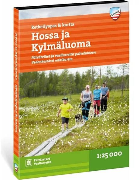 Calazo Hossa Retkeilyopas ja kartta retkeilykartta opas