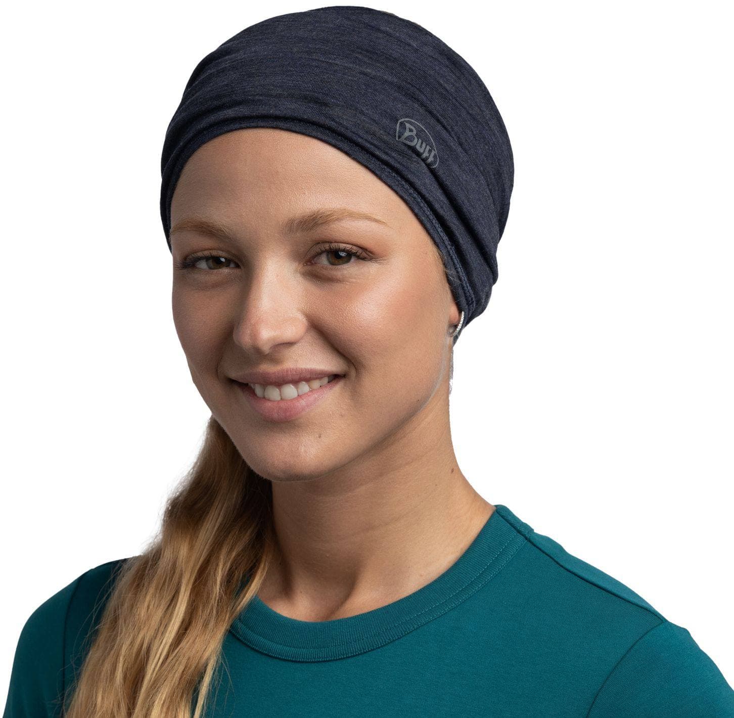 Buff LW Merino Solid Night Blue kauluri