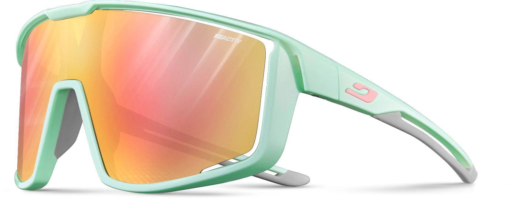 Julbo Fury Mint/lgr/pink Reactiv 1-3 pyöräilylasit, itsetummuvat linssit