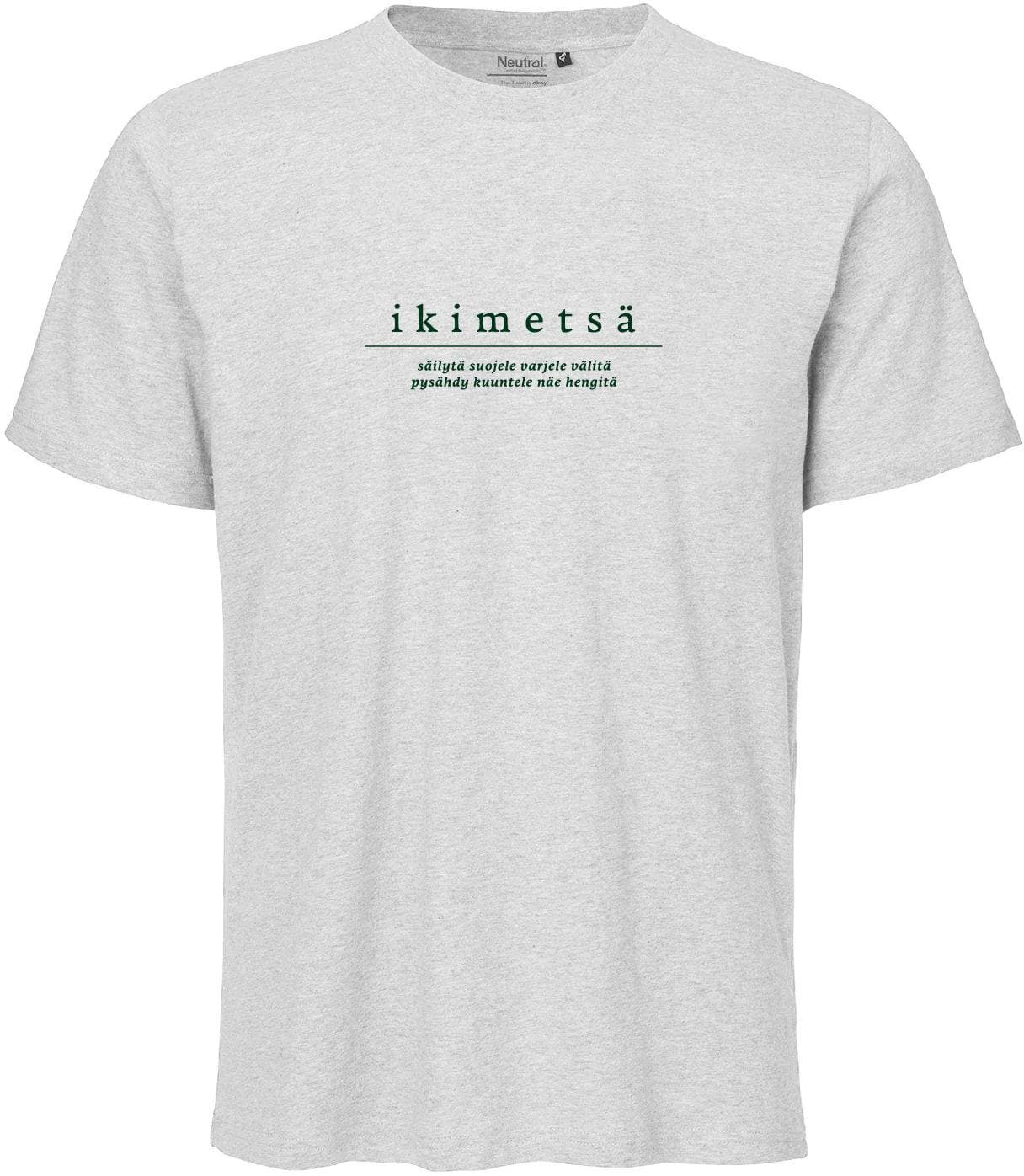 Metsä/Skogen Ikimetsä Tee Tekstipainatus T-paita