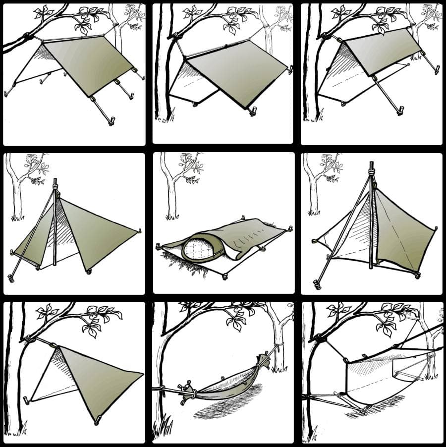 Bushmen Thermo-Tarp 2x3 tarppi