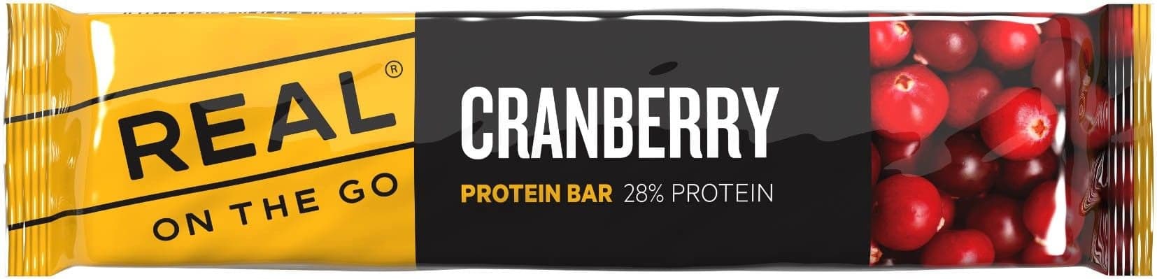 REAL On The Go Protein Bar Cranberry proteiinipatukka