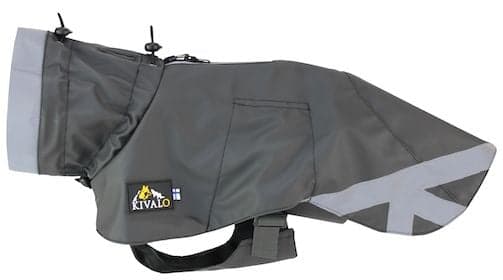 Kivalo Niva Dog Raincoat koiran sadetakki, 45 cm, harmaa