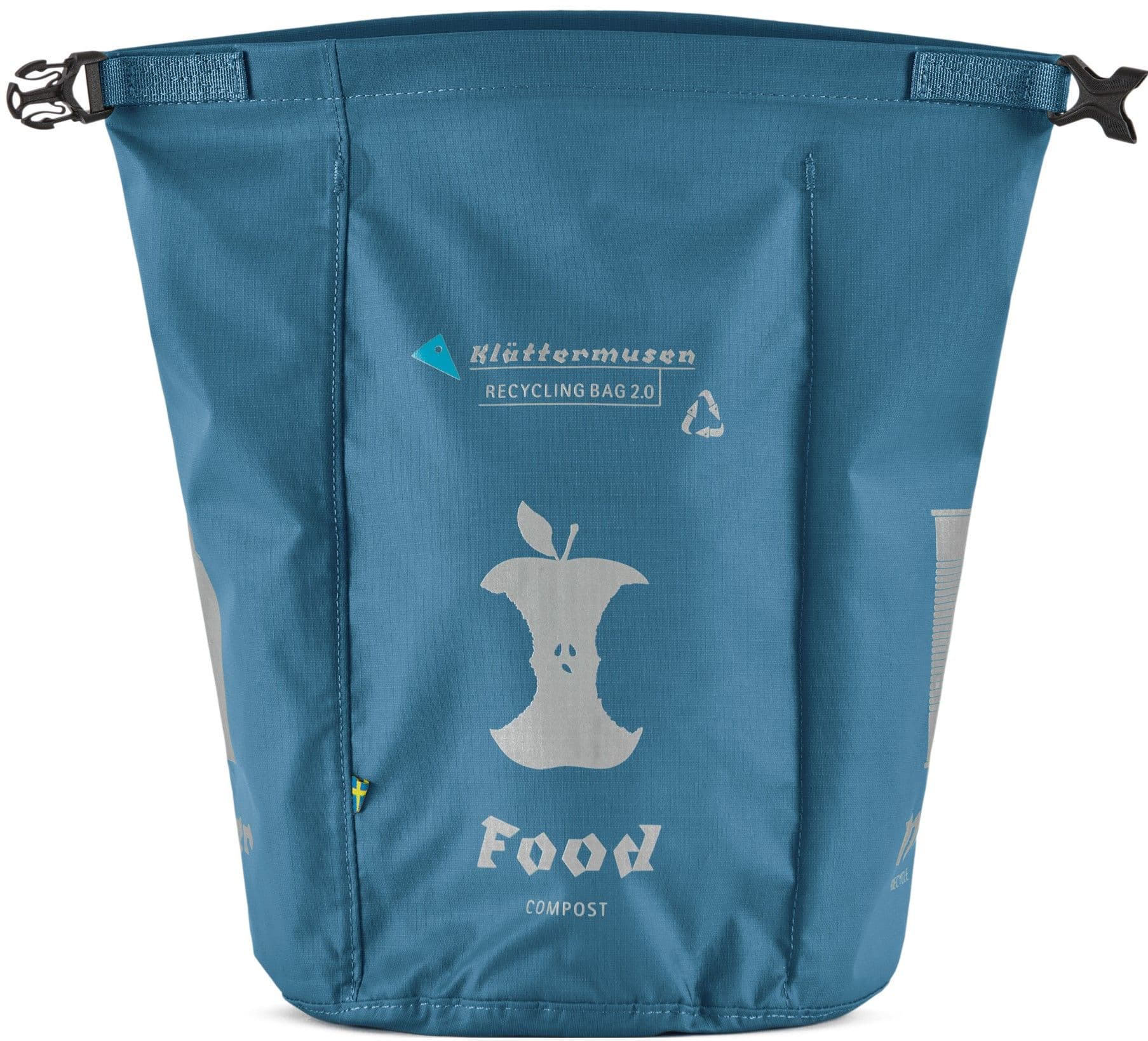 Klättermusen Recycling Bag 2.0 kestoroskapussi, vaaleansininen