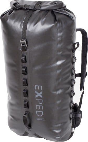 Exped Torrent 45L Waterproof reppu, Musta