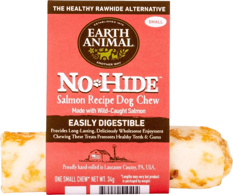 Earth Animal No-Hide Salmon Chews puruluu, Small