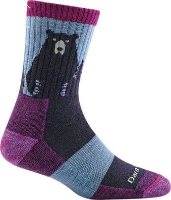 Darn Tough W's Bear Town Micro Crew Light Cushion Violetti