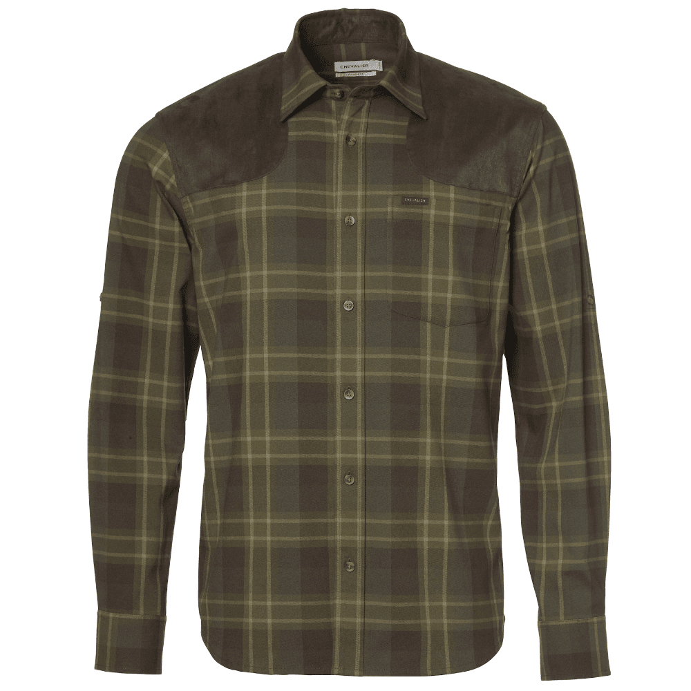Chevalier Chill Shooting Fit Coolmax Shirt Men Pinegrove Green Checked