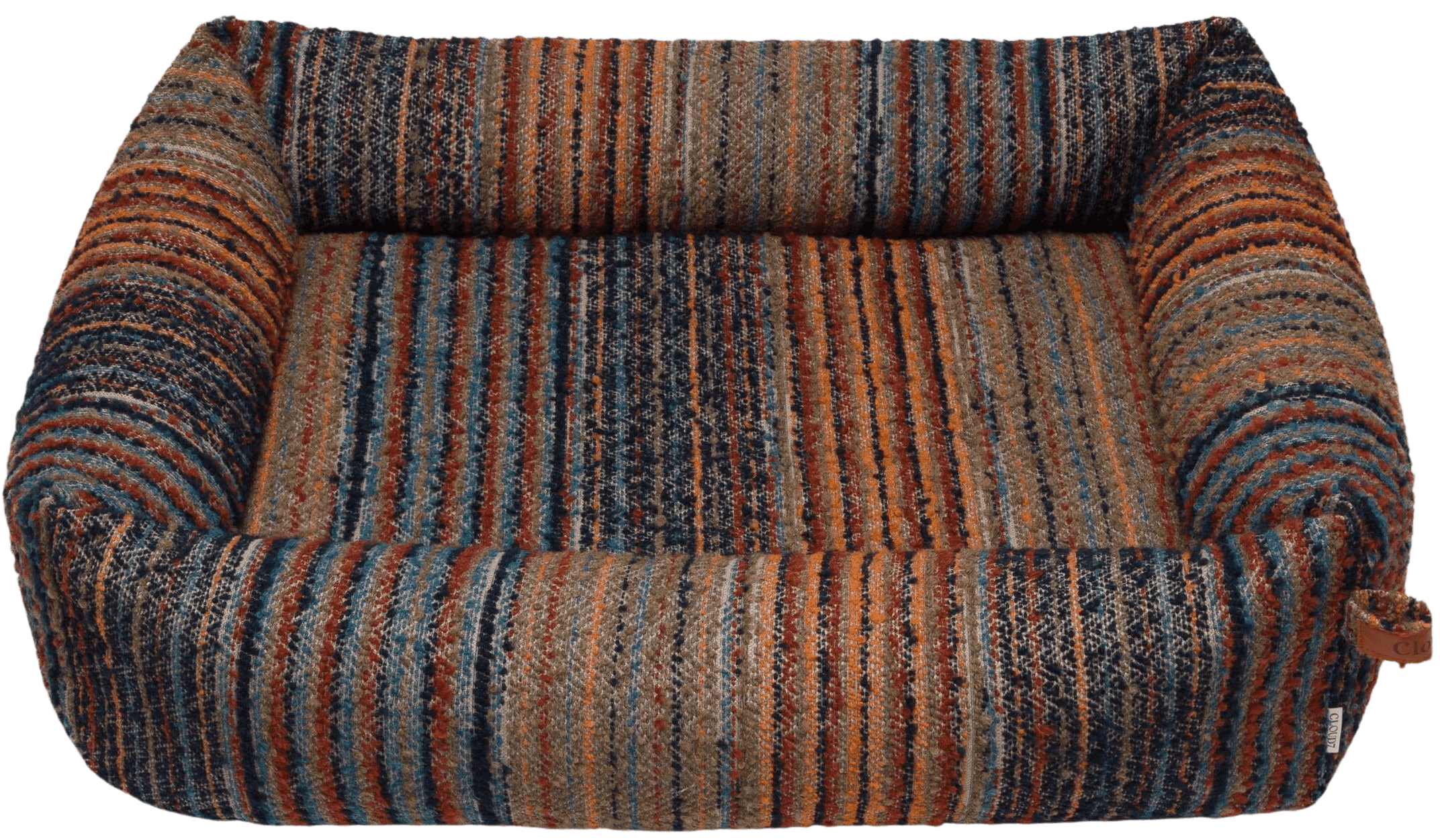 Cloud7 Sleepy Stripes koiranpeti, L, Blue-Red