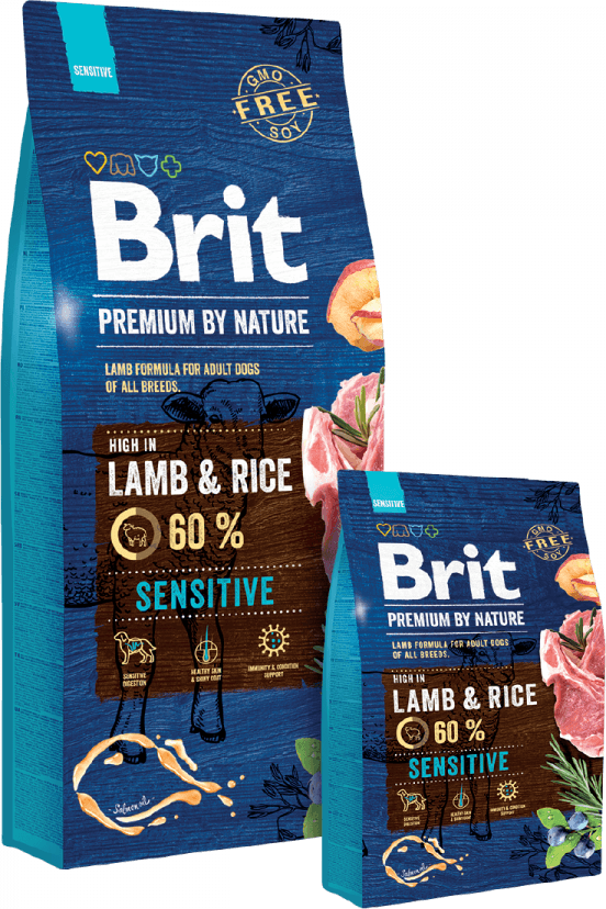 Brit Premium by Nature Sensitive Lamb täysravinto, 15 kg