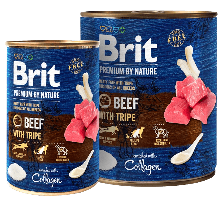 Brit Premium by Nature Beef with Tripes märkäruoka, 400g