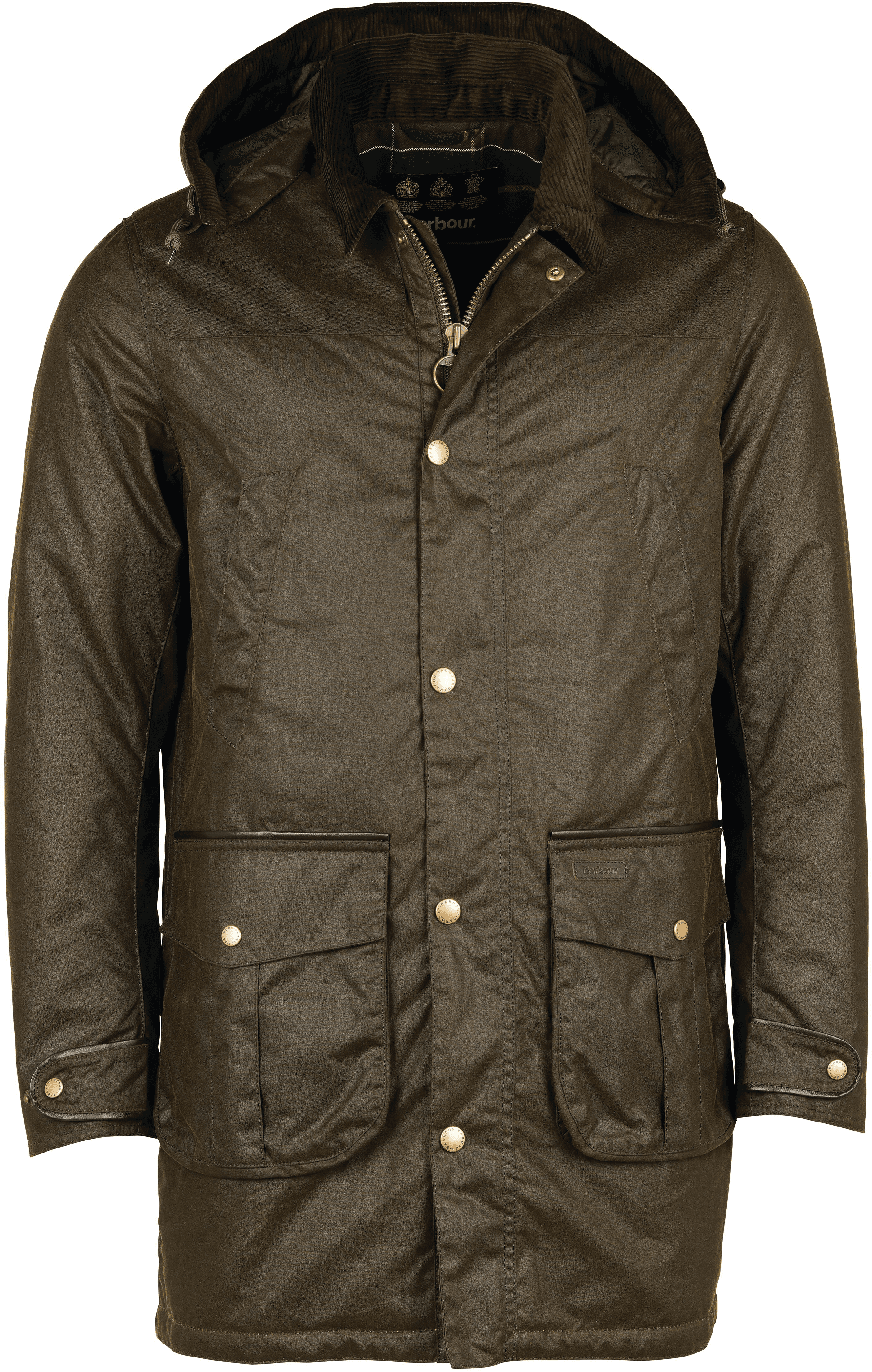 Barbour Hawthorn Wax vahattu puuvillatakki, Archive Olive