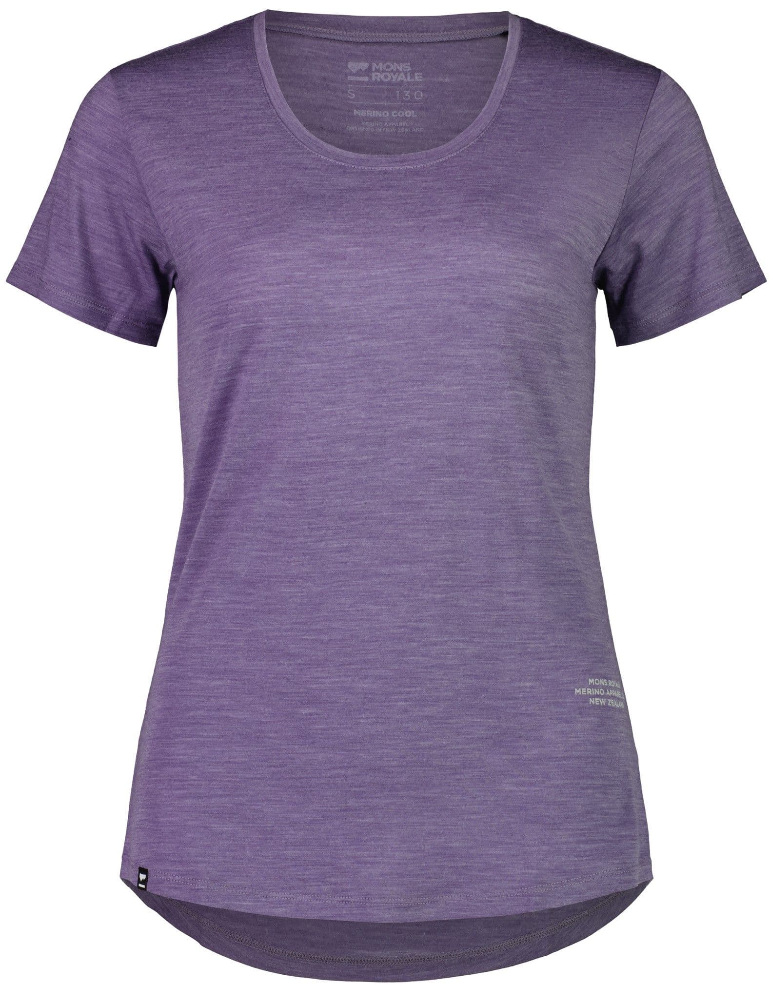 Mons Royale Zephyr Merino Cool Tee naisten t-paita, liila