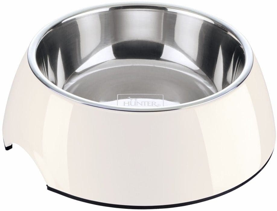 HUNTER Bowl Melamin koirankuppi, 700 ml, Valkoinen