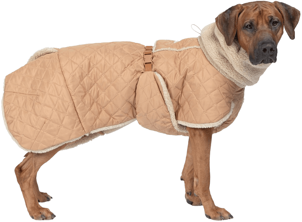 PAIKKA Quilted Sherpa Jacket koiran takki, Camel