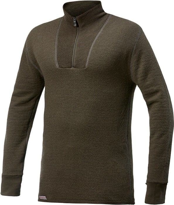 Woolpower Zip Turtleneck 400 Männynvihreä (Pine Green)