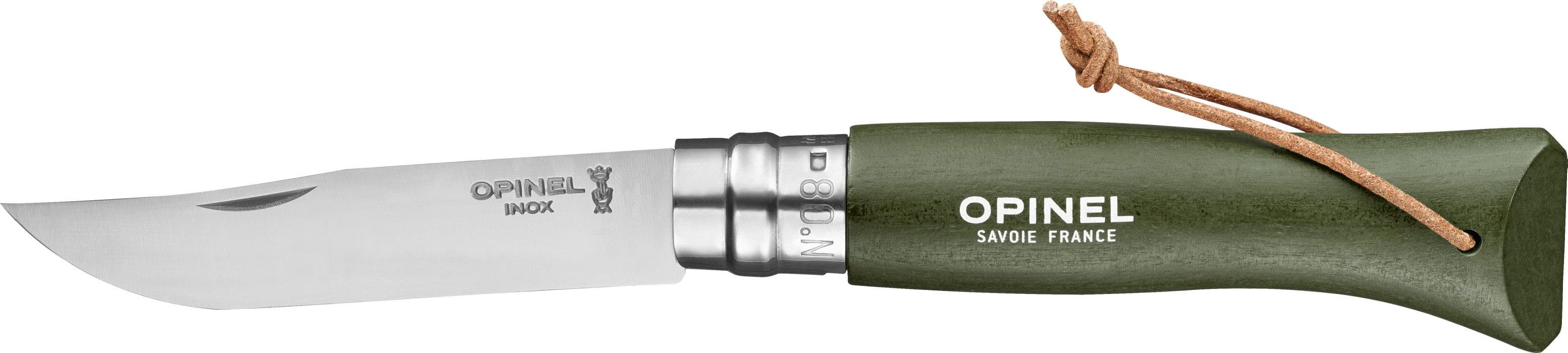 Opinel Colorama No8 8,5 cm taittoveitsi, khaki