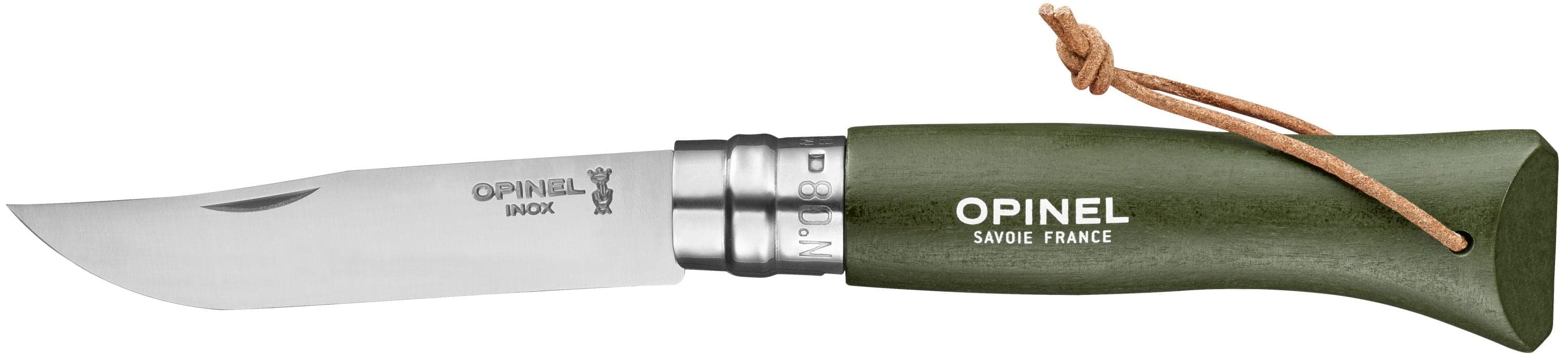 Opinel Colorama No8 8,5 cm taittoveitsi, Blister khaki