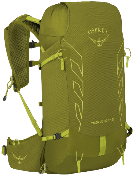 Osprey Talon Velocity 20 reppu, Matcha Green/Lemongrass