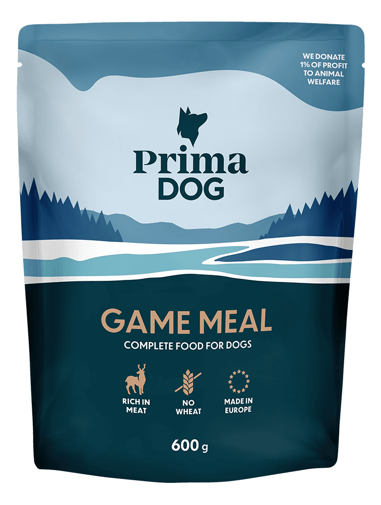 PrimaDog Vilt Måltid märkäruoka, 600g