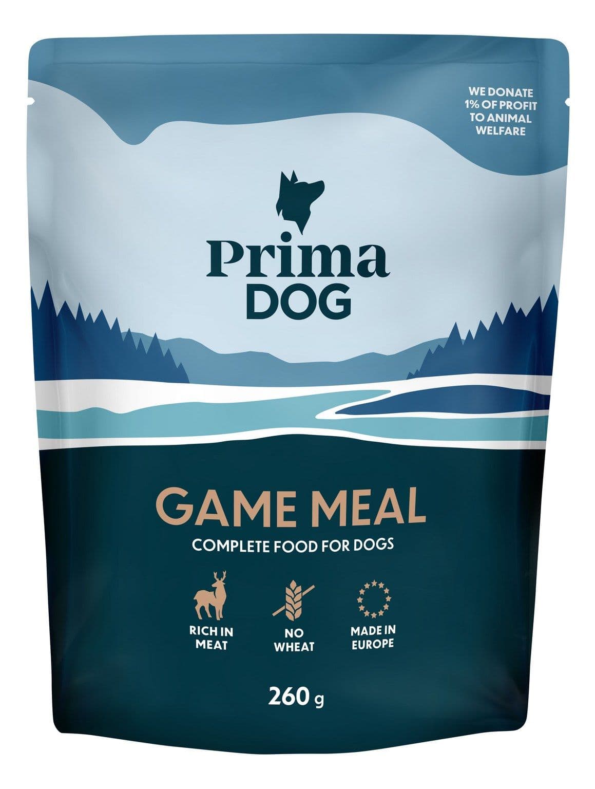 PrimaDog Vilt Måltid märkäruoka, 260g