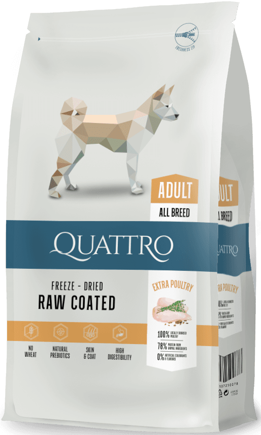 Quattro All Breed with Poultry Adult kuivaruoka, 12 kg