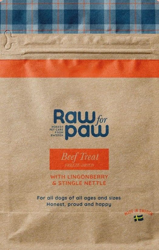 Raw for Paw Beef Treats pakastekuivattu makupala, naudanliha, 50 g
