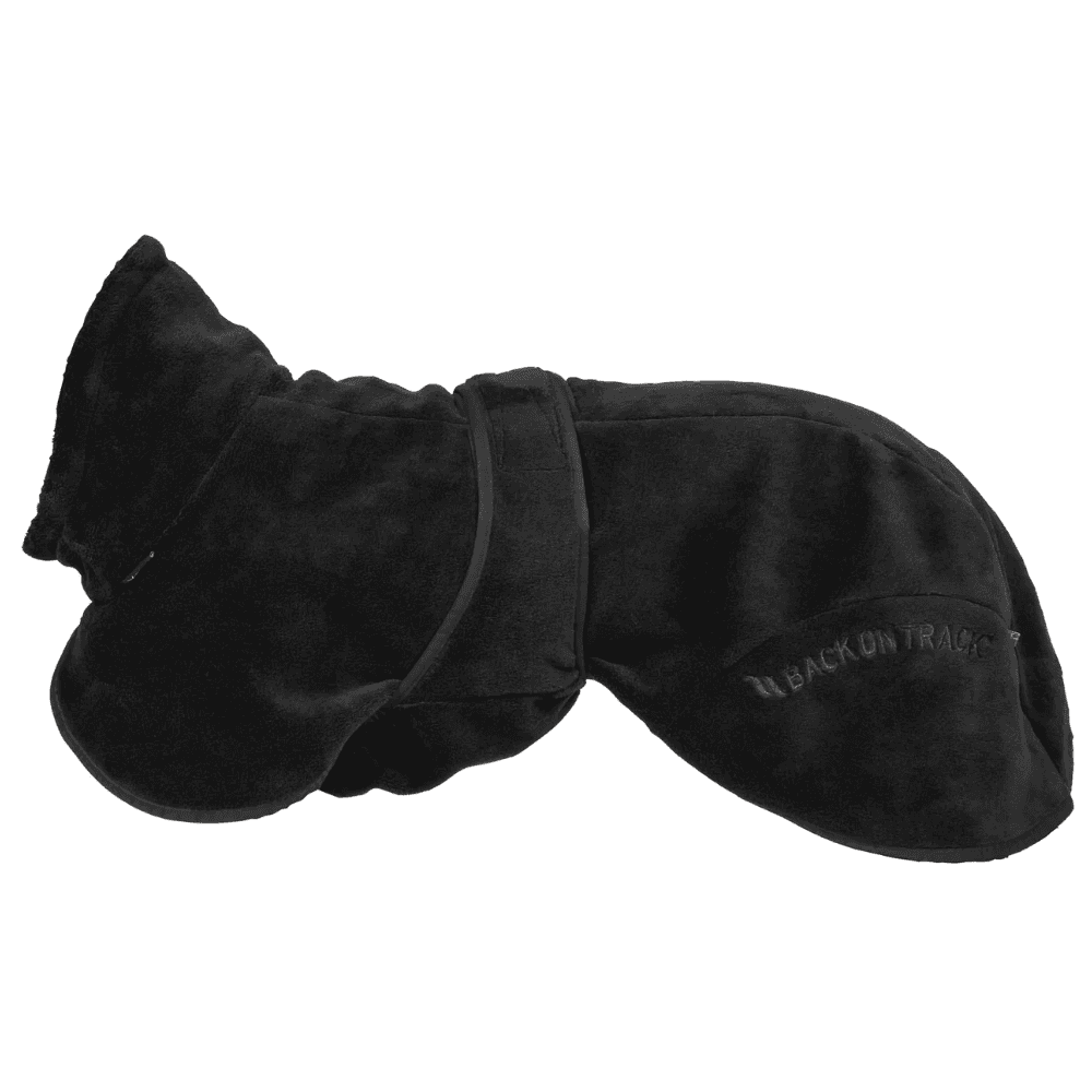 Back on Track Bay Fleece Coat Low Set Tail 30-35 cm Musta
