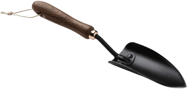Barebones Spade Hand Trowel puutarhalapio, Walnut