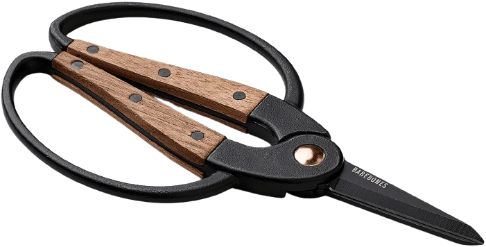 Barebones Garden Scissors Small puutarhasakset, Wallnut