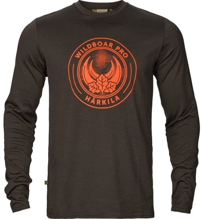 Härkila M's Game Long-Sleeved T-Shirt Shadow Brown Wildboar