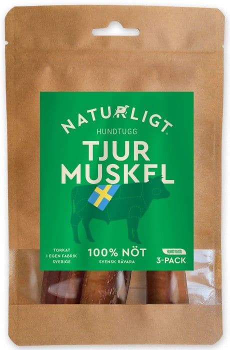Naturligt Hundtugg Naturligt puruluu Härkälihasta 3-kpl