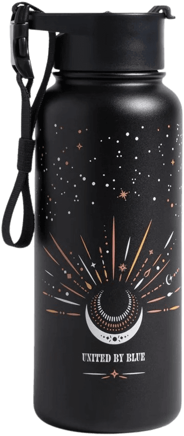 United by Blue Insulated Steel Bottle termospullo, 946 ml, Obsidian